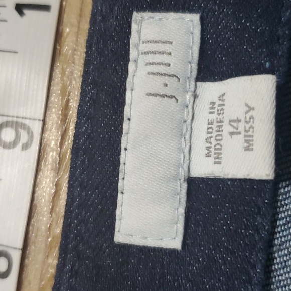 J Jill denim dark wash snap detailed skirt mini - Picture 4 of 6